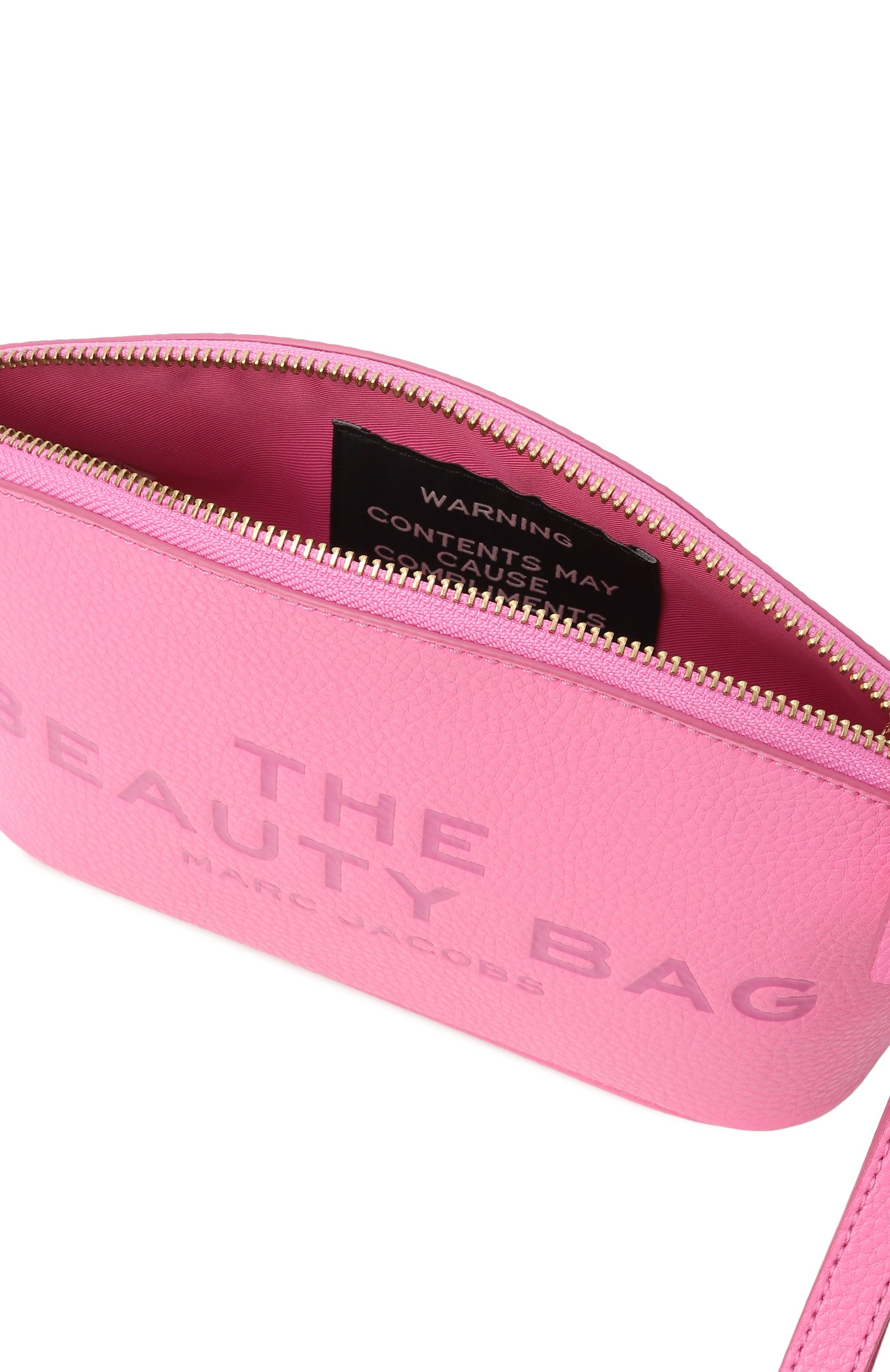 Кожаная косметичка MARC JACOBS (THE) розового цвета по цене 15750 руб., арт. 2R4SCP003S02, фото 3 Кожаная косметичка MARC JACOBS (THE), арт. 2R4SCP003S02, фото 3