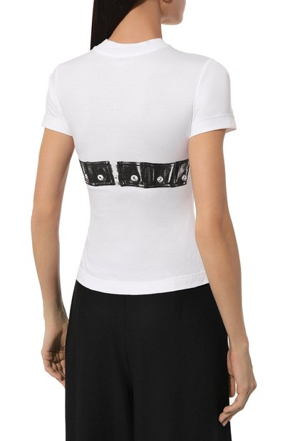 Хлопковая футболка ALEXANDER MCQUEEN, арт. 752355/QZAJY, фото 4