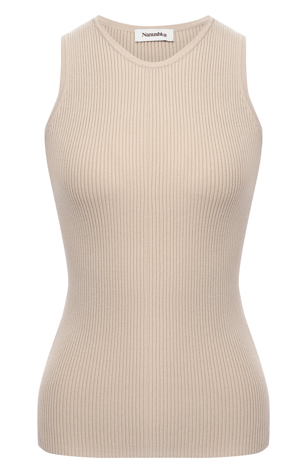 Топ из вискозы NANUSHKA, арт. JAYA_BEIGE_C0MF0RT KNIT, фото 1