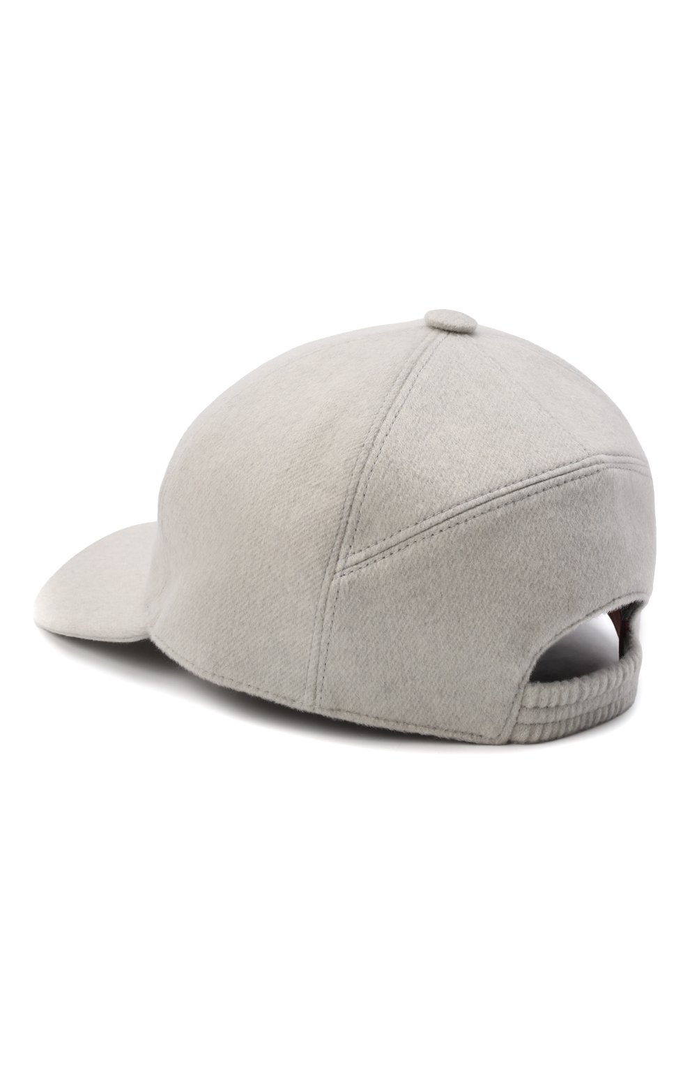 Кашемировая бейсболка LORO PIANA светло-серого цвета по цене 38300 руб., арт. FAF4494, фото 3 Кашемировая бейсболка LORO PIANA, арт. FAF4494, фото 3
