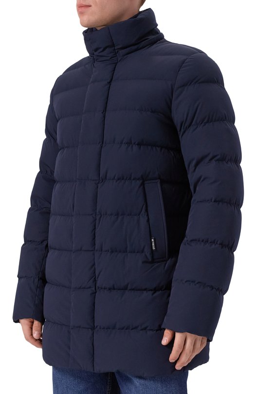 Пуховик с воротником из кролика Hetrego 8P435R/WILLIAM Синий  8P435R/WILLIAM Фото 6