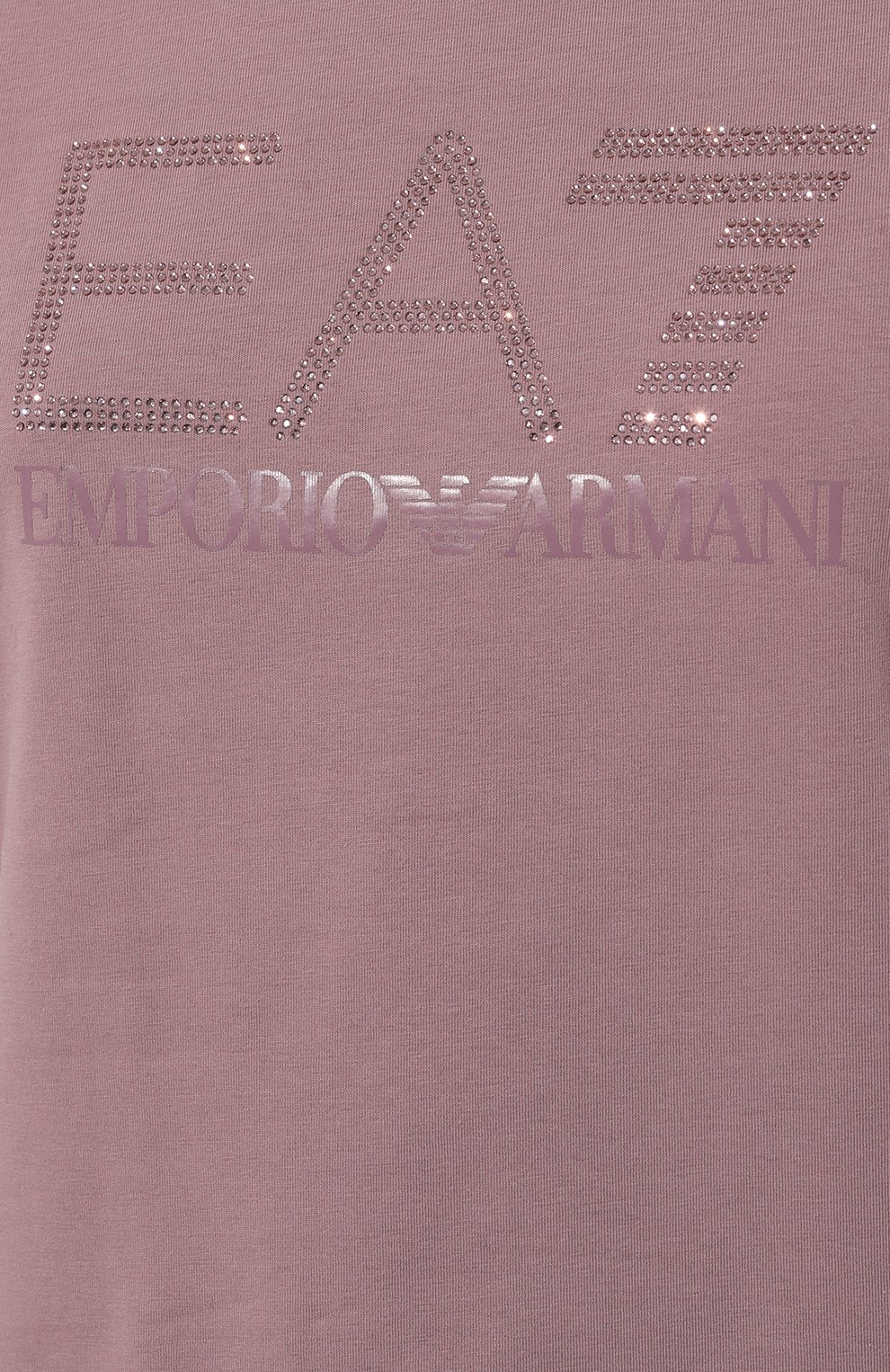 Хлопковая футболка EA7 сиреневого цвета по цене 9950 руб., арт. 6DTT14/TJQCZ, фото 5 Хлопковая футболка EA7, арт. 6DTT14/TJQCZ, фото 5