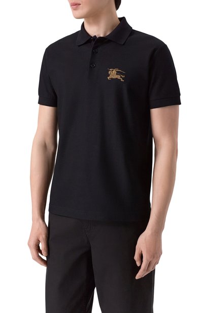 Хлопковое поло BURBERRY, арт. 8119008, фото 3