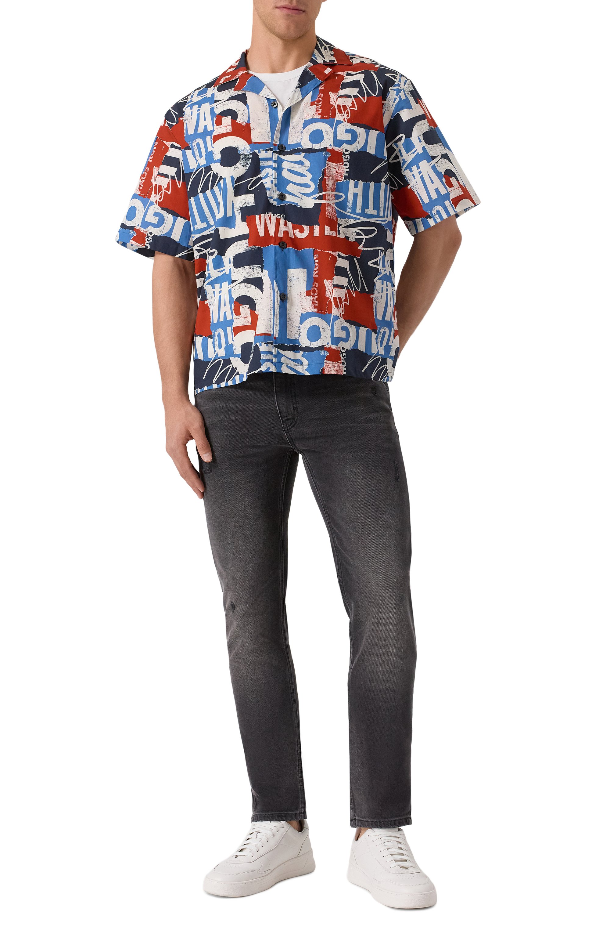 Хлопковая рубашка HUGO BLUE, арт. 50545226, фото 2