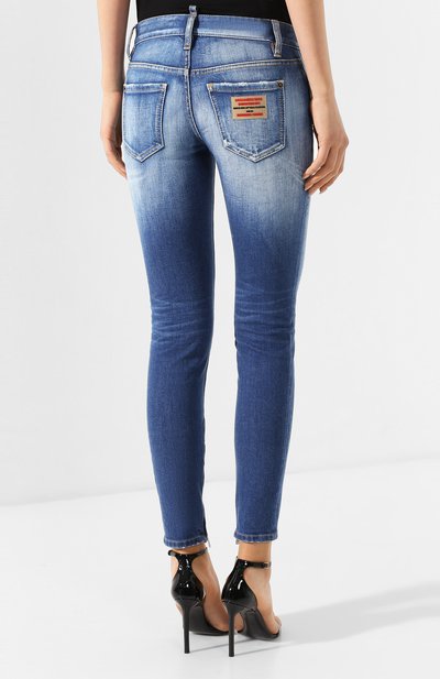 Джинсы DSQUARED2 синего цвета по цене 59950 руб., арт. S75LB0280/S30663, фото 4 Джинсы DSQUARED2, арт. S75LB0280/S30663, фото 4