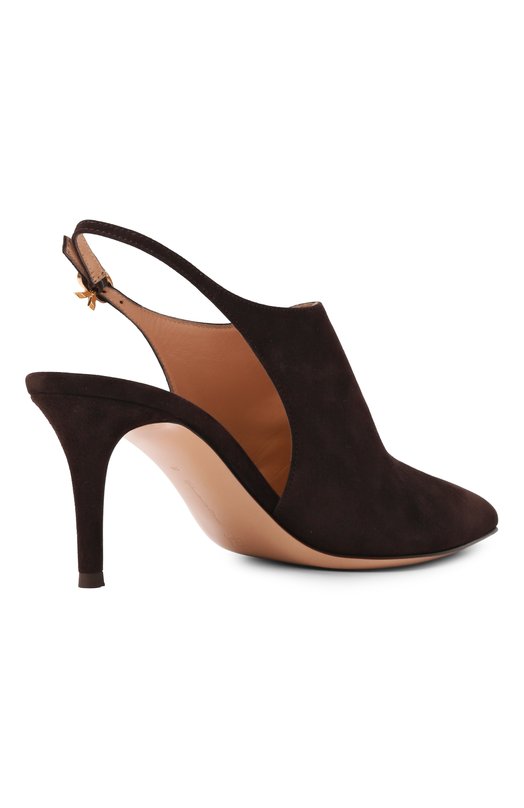 Замшевые туфли Bazel 70 Gianvito Rossi G95555.70RIC.CASM0KA Коричневый  G95555.70RIC.CASM0KA Фото 5