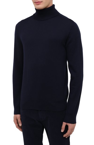 Шерстяная водолазка BOGNER темно-синего цвета по цене 25350 руб., арт. 88812445, фото 3 Шерстяная водолазка BOGNER, арт. 88812445, фото 3