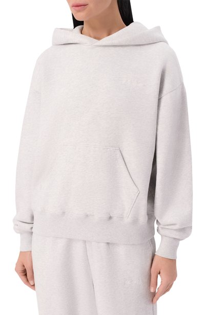 Хлопковое худи SPORTY AND RICH светло-серого цвета по цене 30750 руб., арт. ST11084300GY03, фото 3 Хлопковое худи SPORTY AND RICH, арт. ST11084300GY03, фото 3