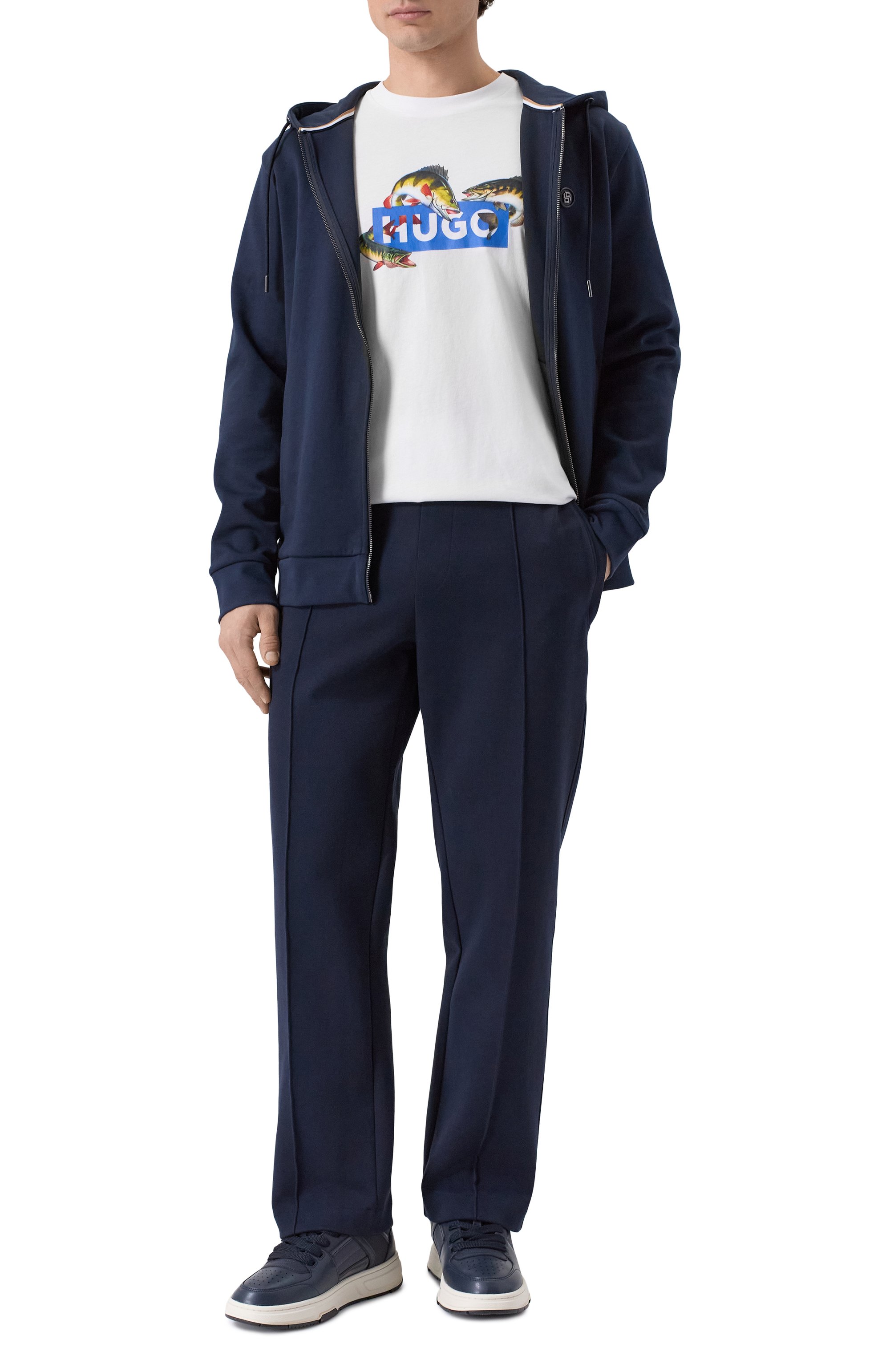 Хлопковая футболка HUGO BLUE, арт. 50554349, фото 2