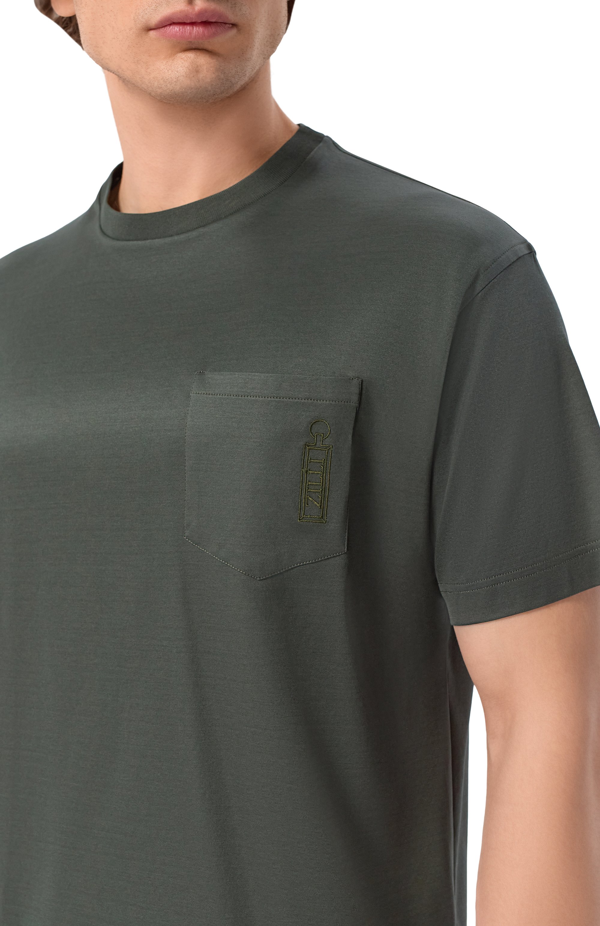 Хлопковая футболка ZILLI, арт. TSR03RM0100VZIN00, фото 5