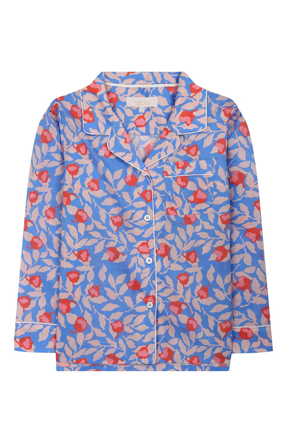 Хлопковая пижама LITTLE YOLKE, арт. AW19-12C-NE-FL/1-8Y, фото 3