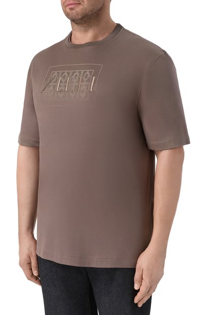 Хлопковая футболка ZILLI, арт. TSR030M0100VZMRB0, фото 3