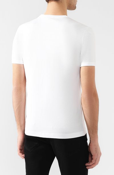 Хлопковая футболка с вышивкой DOLCE & GABBANA, арт. G8IV0Z/G7QJR, фото 4