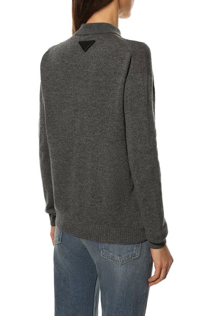 Кашемировое поло PRADA, арт. P24Q1P-100H-F0480-221, фото 4