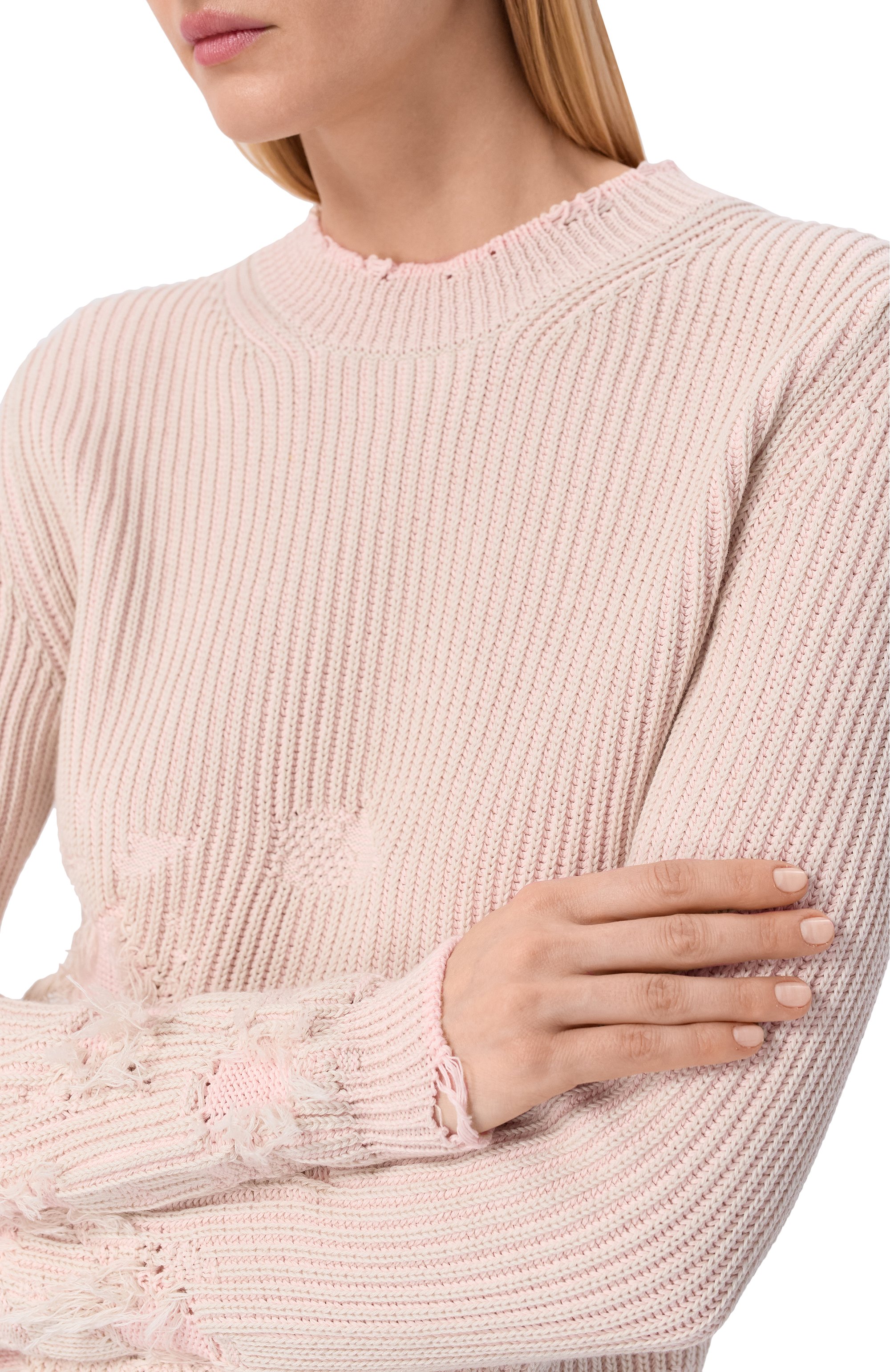 Хлопковый свитер MM6, арт. S52HL0054/M13214, фото 5