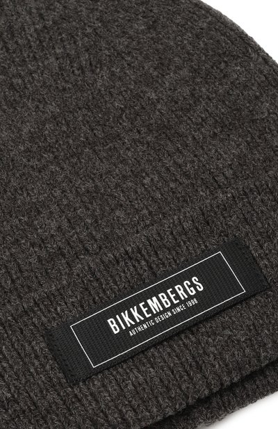 Шапка DIRK BIKKEMBERGS темно-серого цвета по цене 5150 руб., арт. BKCP01194KU, фото 3 Шапка DIRK BIKKEMBERGS, арт. BKCP01194KU, фото 3
