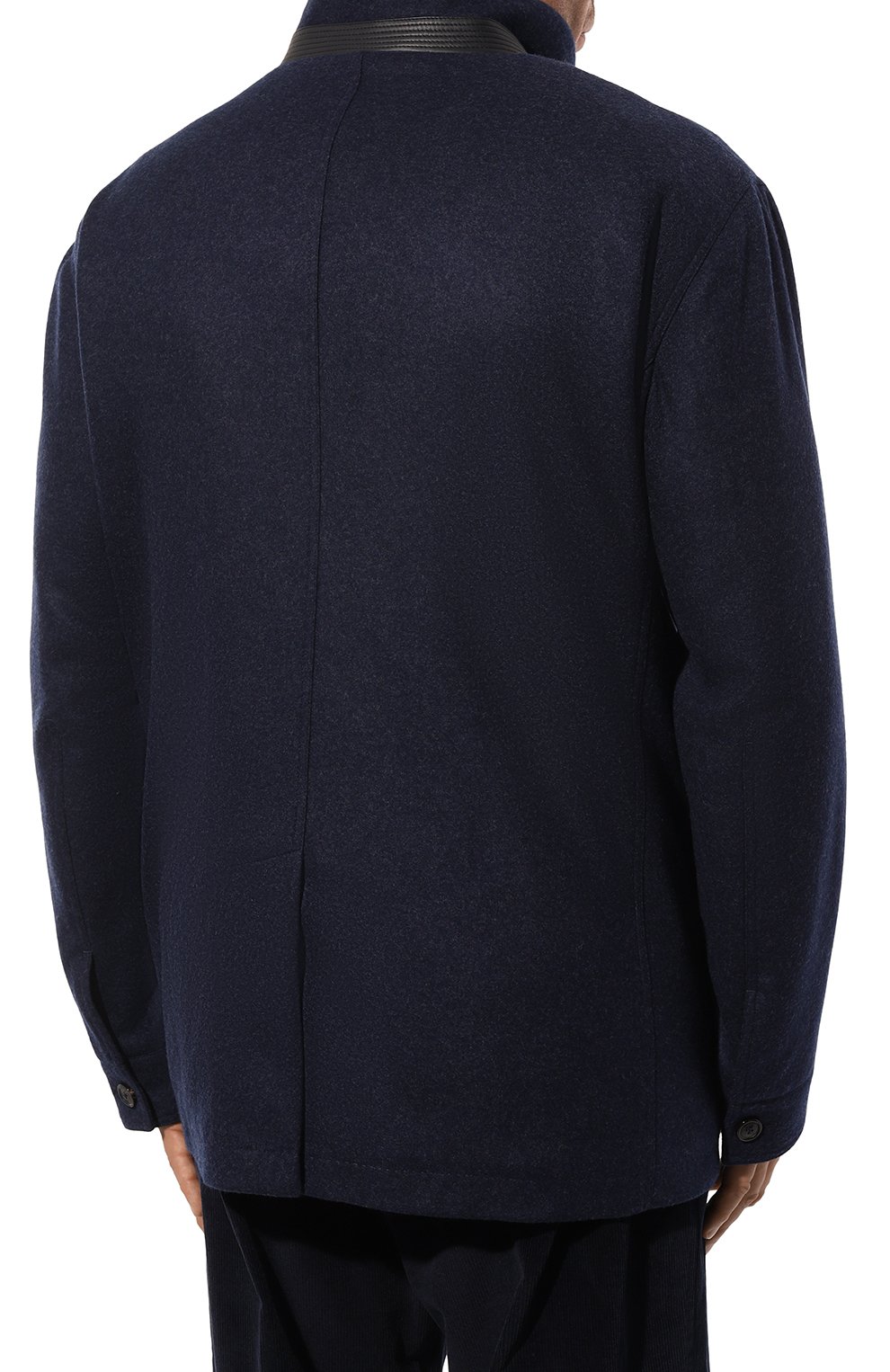 Куртка из шерсти и кашемира CORTIGIANI темно-синего цвета по цене 369000 руб., арт. 1AG638, фото 4 Куртка из шерсти и кашемира CORTIGIANI, арт. 1AG638, фото 4