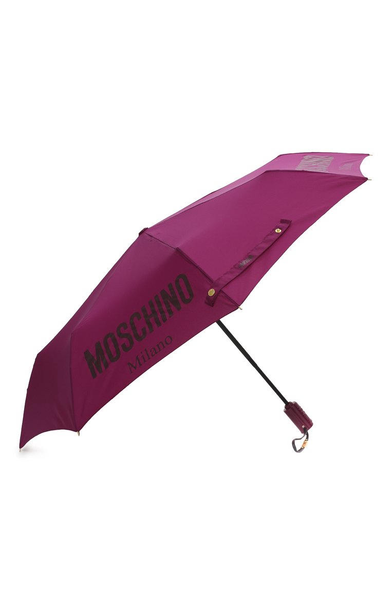 Женский складной зонт MOSCHINO розового цвета, арт. 8021-0PENCL0SE | Фото 2 (Материал: Текстиль, Металл, Синтетический материал; Региональные ограничения белый список (Axapta Mercury): RU; Нос: Не проставлено)