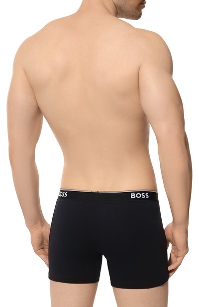 Комплект из трех боксеров BOSS темно-синего цвета по цене 6425 руб., арт. 50475282, фото 3 Комплект из трех боксеров BOSS, арт. 50475282, фото 3