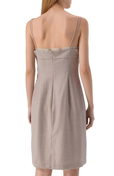 Шерстяное платье 12 STOREEZ бежевого цвета по цене 29000 руб., арт. 132840, фото 4 Шерстяное платье 12 STOREEZ, арт. 132840, фото 4