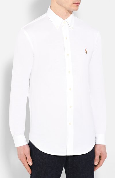 Хлопковая рубашка POLO RALPH LAUREN, арт. 710728724, фото 3