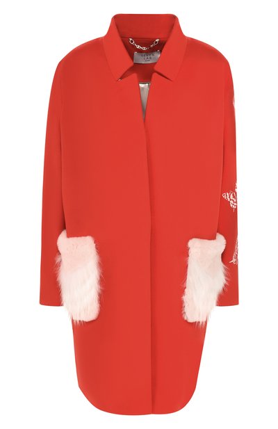 Женское пальто из смеси шерсти и кашемира SEVEN LAB, арт. CFW17-001 red