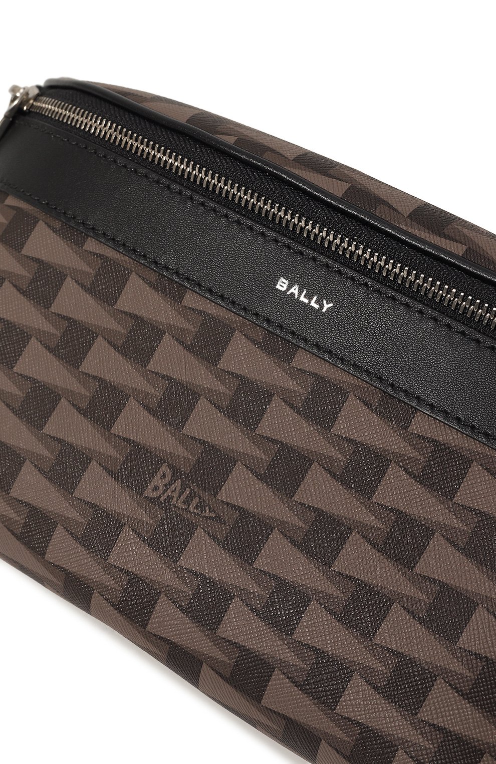 Поясная сумка pennant BALLY коричневого цвета по цене 79150 руб., арт. MAS01V/TP072, фото 3 Поясная сумка pennant BALLY, арт. MAS01V/TP072, фото 3