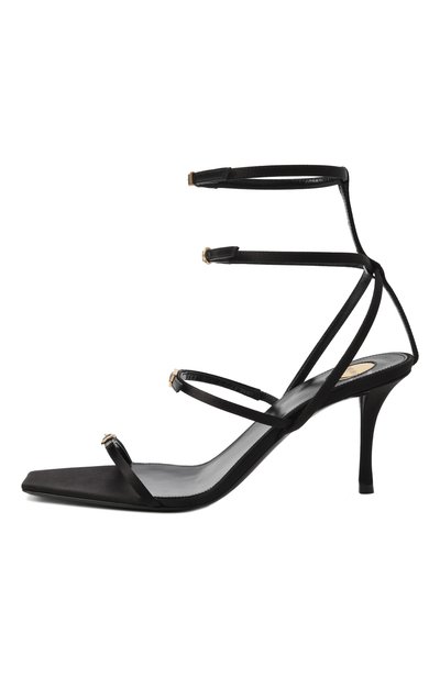 Текстильные босоножки lydia 75 SAINT LAURENT, арт. 827244/9QNA0, фото 4