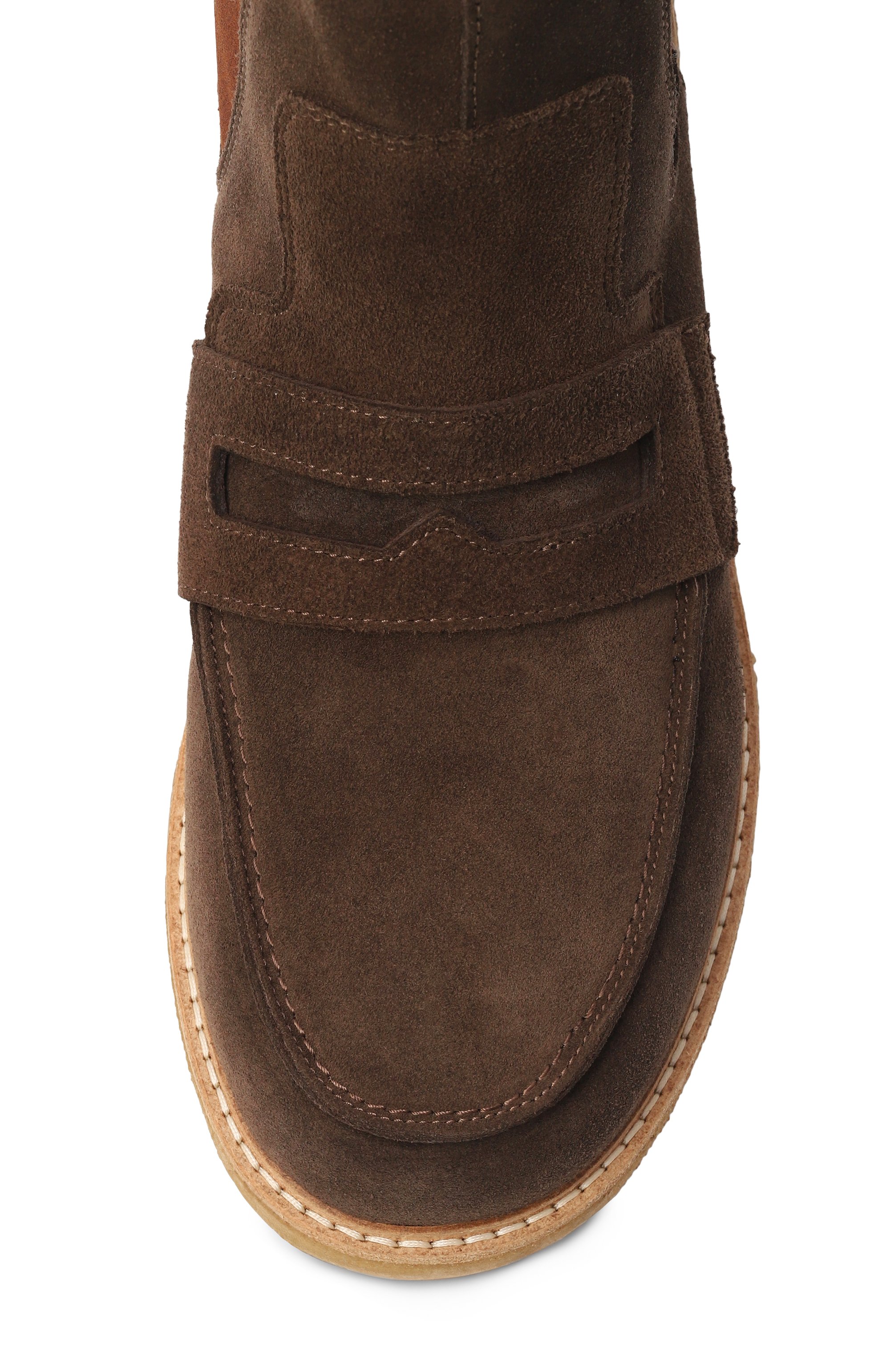 Замшевые челси velour INUIKII темно-коричневого цвета по цене 39950 руб., арт. 2002.023.0011, фото 6 Замшевые челси velour INUIKII, арт. 2002.023.0011, фото 6