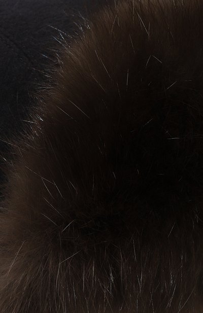 Шерстяная шапка-ушанка с мехом соболя VICTORIA KUSENKOVA, арт. 099103584153, фото 4