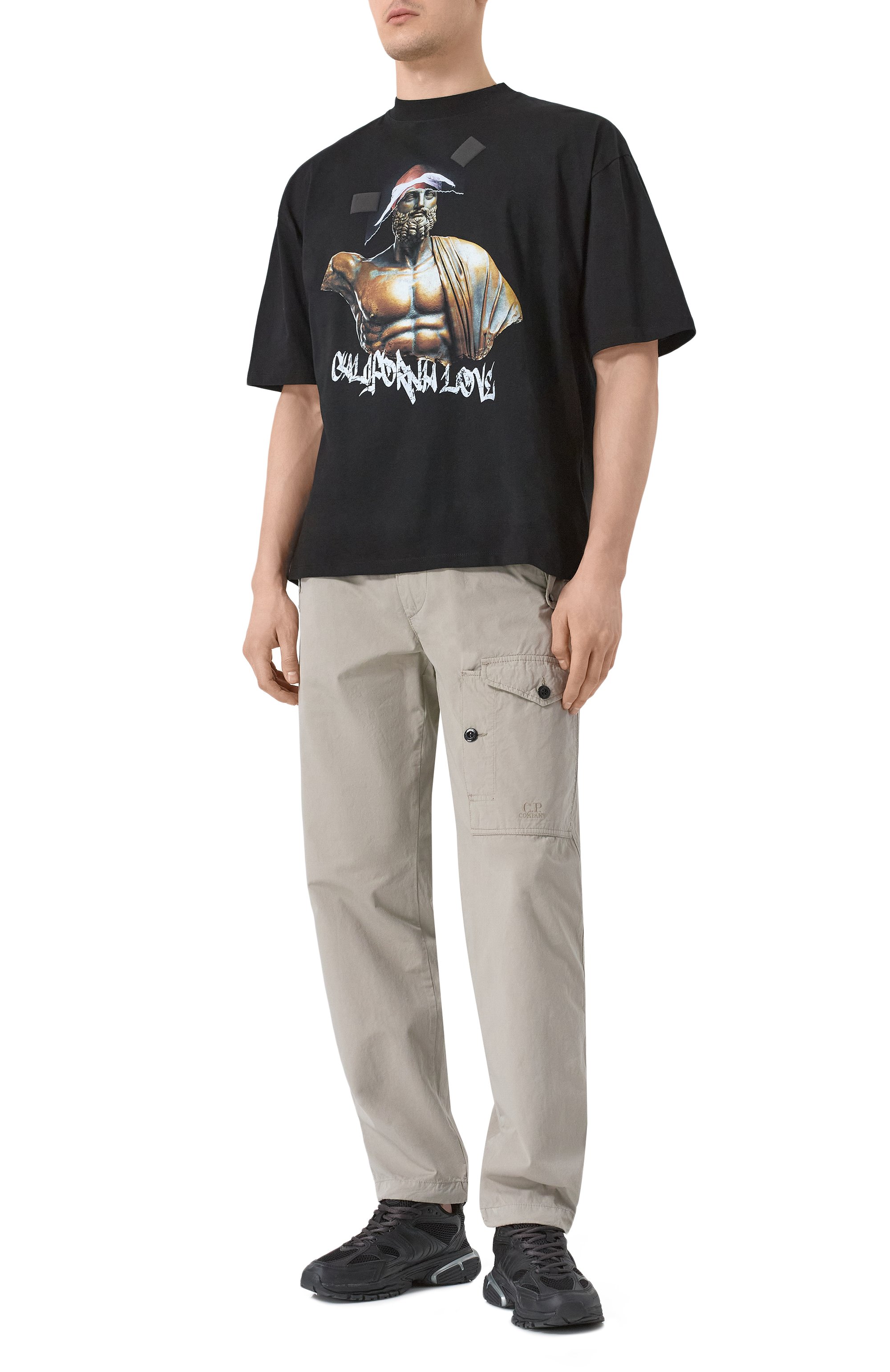 Хлопковые брюки C.P. COMPANY, арт. 18CMPA059A006475G, фото 2