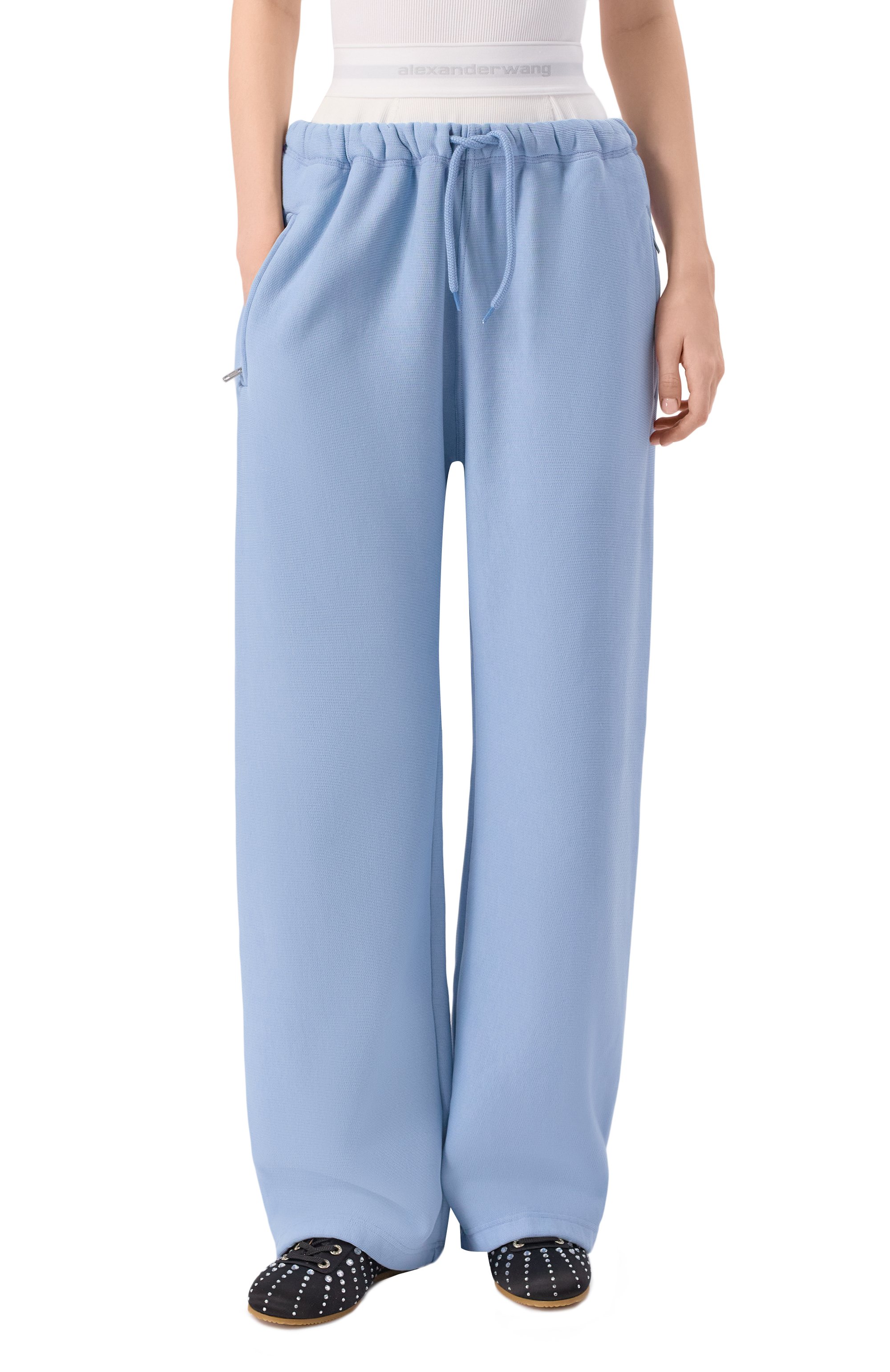 Хлопковые брюки ALEXANDERWANG.T, арт. 4CC1244349, фото 3