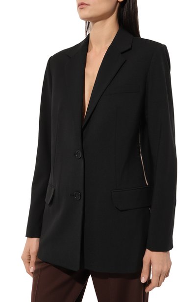 Жакет HELMUT LANG черного цвета по цене 74950 руб., арт. N06HW103, фото 3 Жакет HELMUT LANG, арт. N06HW103, фото 3