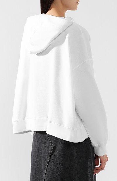 Хлопковое худи MAISON MARGIELA белого цвета по цене 55650 руб., арт. S51GU0040/S25322, фото 4 Хлопковое худи MAISON MARGIELA, арт. S51GU0040/S25322, фото 4