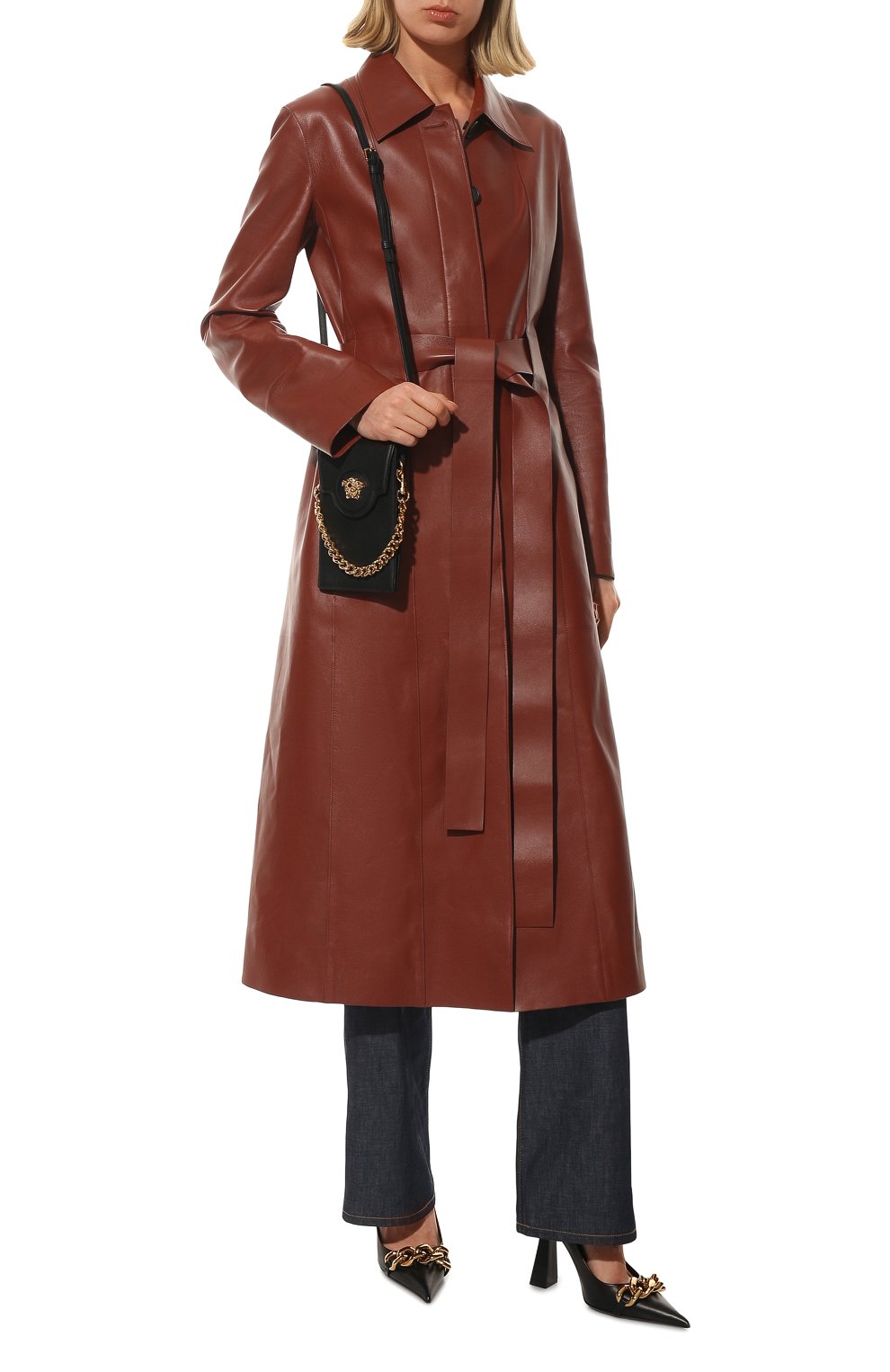 Кожаный чехол для iphone VERSACE, арт. 1003983/DVIT2T, фото 3