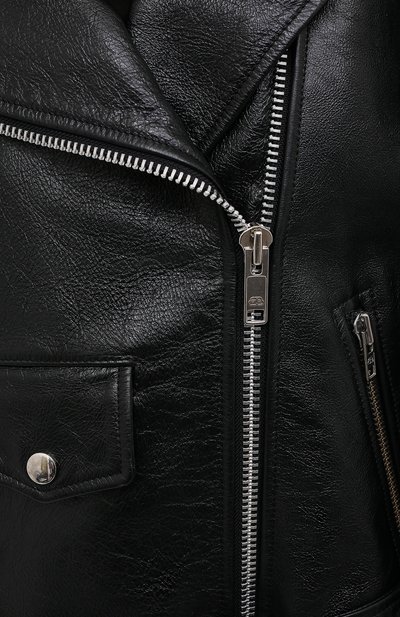 Кожаная куртка BALENCIAGA черного цвета по цене 359500 руб., арт. 642982/TKS01, фото 5 Кожаная куртка BALENCIAGA, арт. 642982/TKS01, фото 5