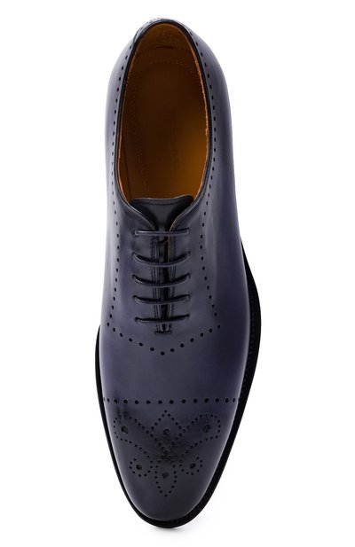 Кожаные оксфорды KITON, арт. USSA090N00100, фото 5