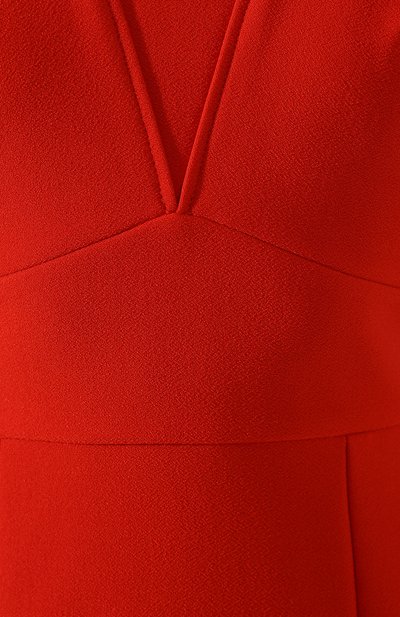 Приталенное платье-миди ROLAND MOURET красного цвета по цене 117000 руб., арт. PS19/S0534/F2196, фото 5 Приталенное платье-миди ROLAND MOURET, арт. PS19/S0534/F2196, фото 5
