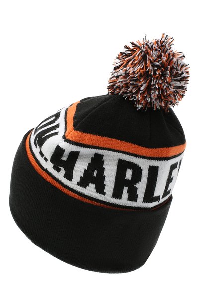 Шапка HARLEY-DAVIDSON черного цвета по цене 4460 руб., арт. 97602-21VM, фото 2 Шапка HARLEY-DAVIDSON, арт. 97602-21VM, фото 2