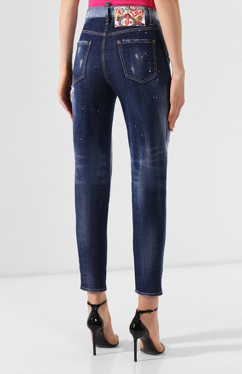 Джинсы DSQUARED2 синего цвета по цене 45450 руб., арт. S75LB0189/S30342, фото 4 Джинсы DSQUARED2, арт. S75LB0189/S30342, фото 4