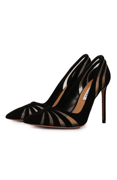 Женские комбинированные туфли the spy 105 AQUAZZURA, арт. TSYHIGP0-MSU-000