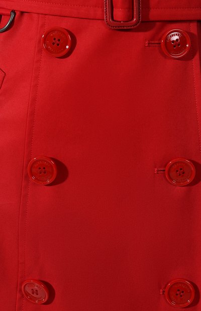 Хлопковый тренч chelsea BURBERRY красного цвета по цене 266000 руб., арт. 8010041, фото 5 Хлопковый тренч chelsea BURBERRY, арт. 8010041, фото 5