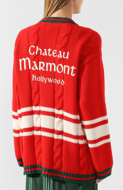 Шерстяной кардиган GUCCI, арт. 546079/XKAC1, фото 4