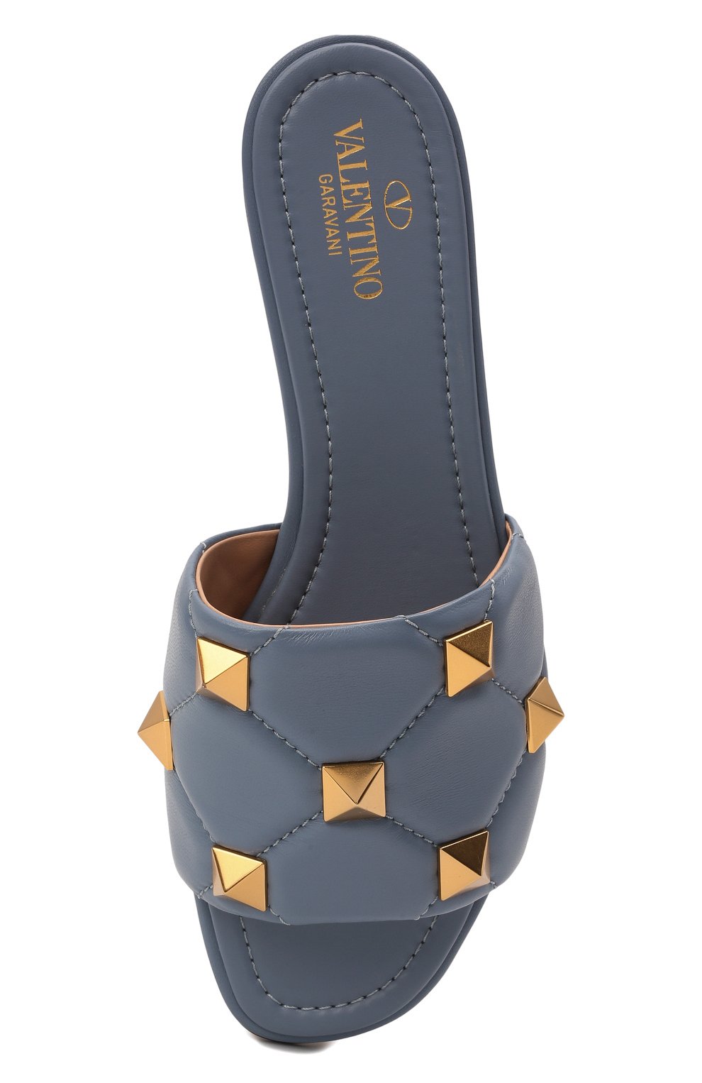 Кожаные шлепанцы upstud spike VALENTINO, арт. WW2S0BK4/ZCG, фото 6