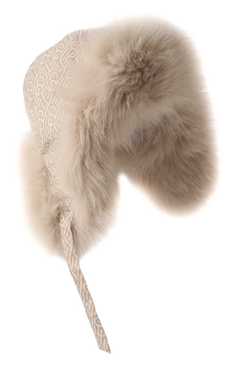 Пуховая шапка-ушанка с отделкой из песца YVES SALOMON ENFANT, арт. 23WEA017XXWO2W, фото 1