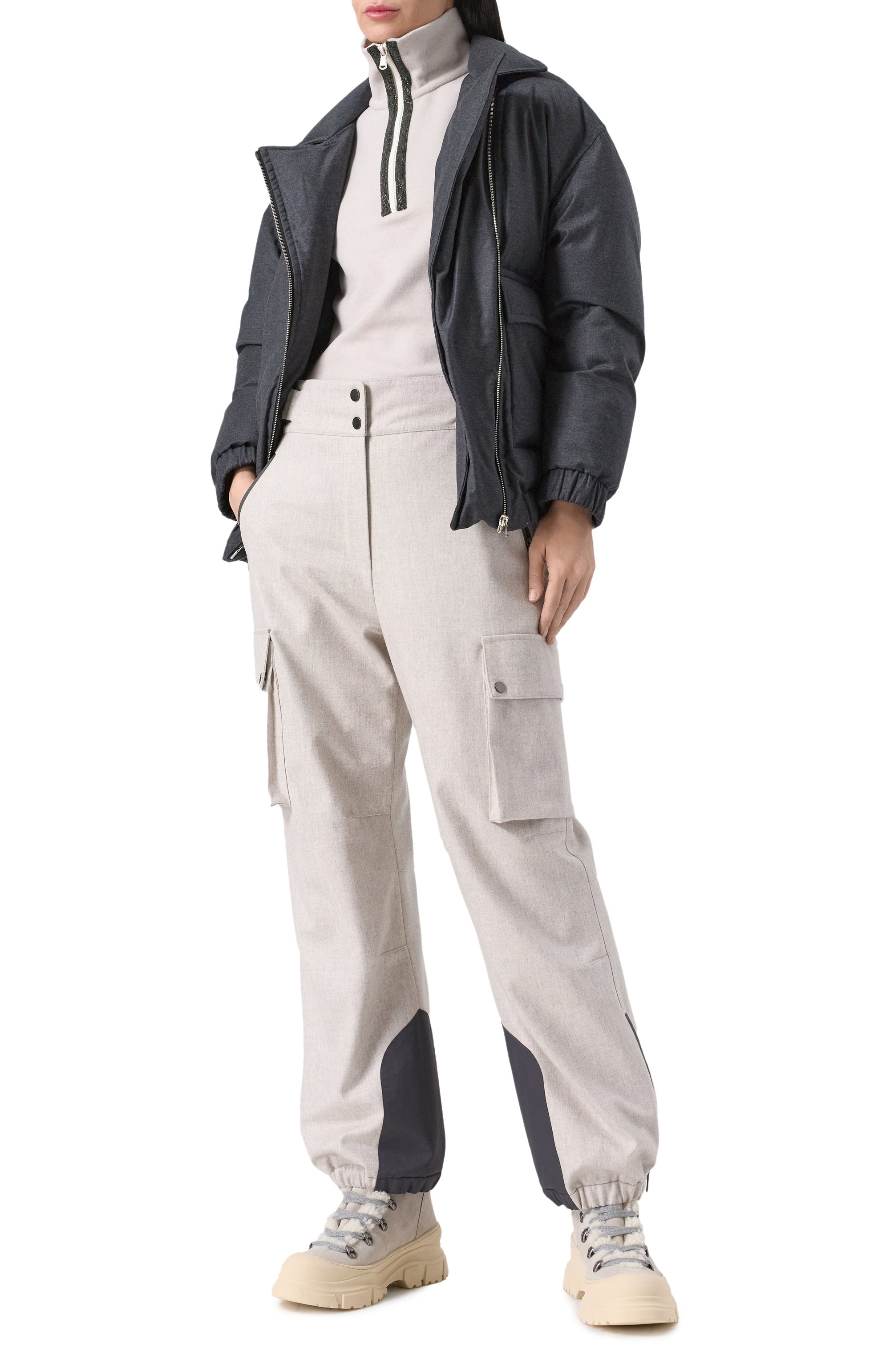 Пуловер из кашемира и хлопка BRUNELLO CUCINELLI, арт. MM840VB904, фото 2