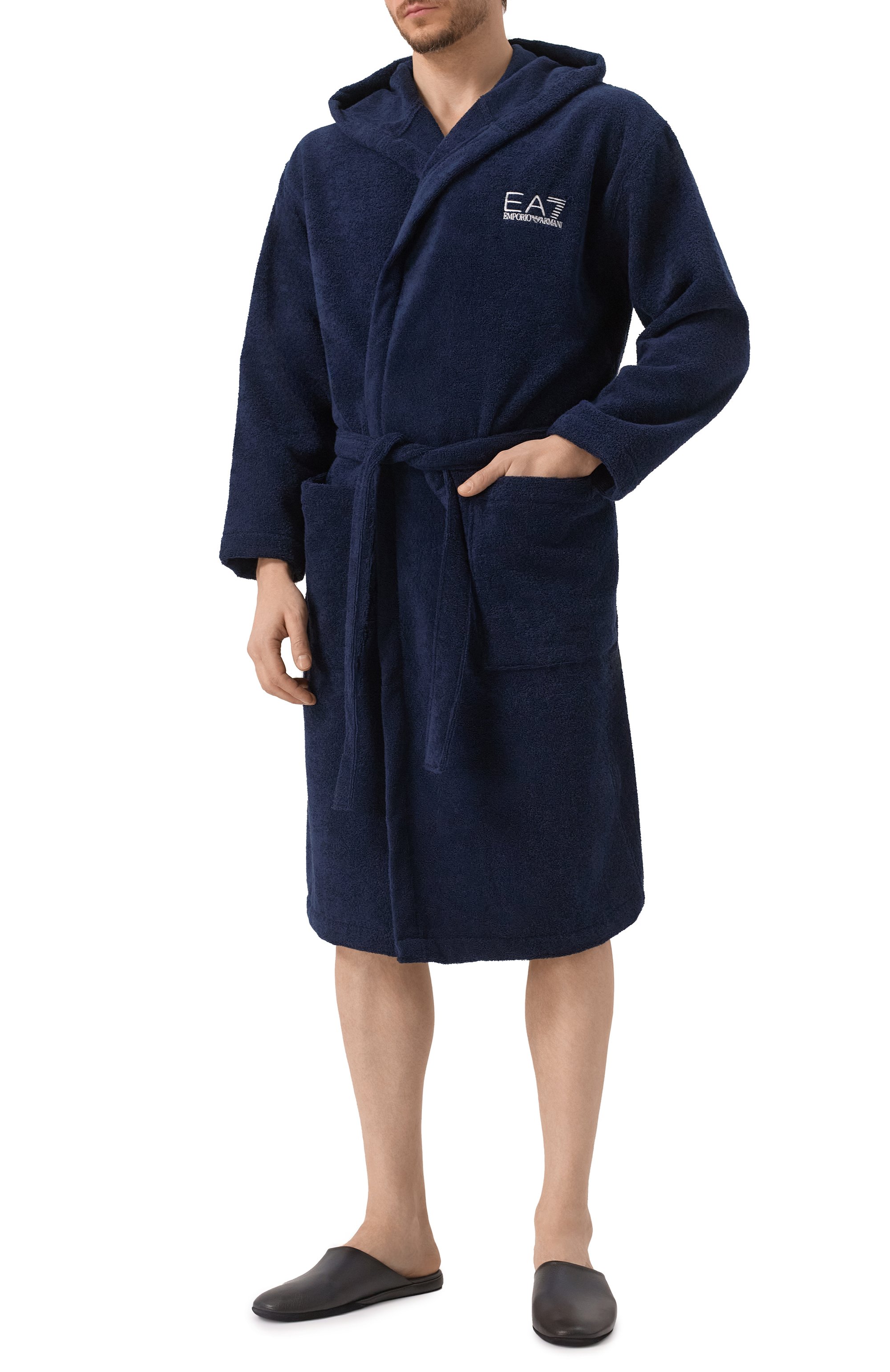 Хлопковый халат EA7, арт. 7M000441/AF14014, фото 2
