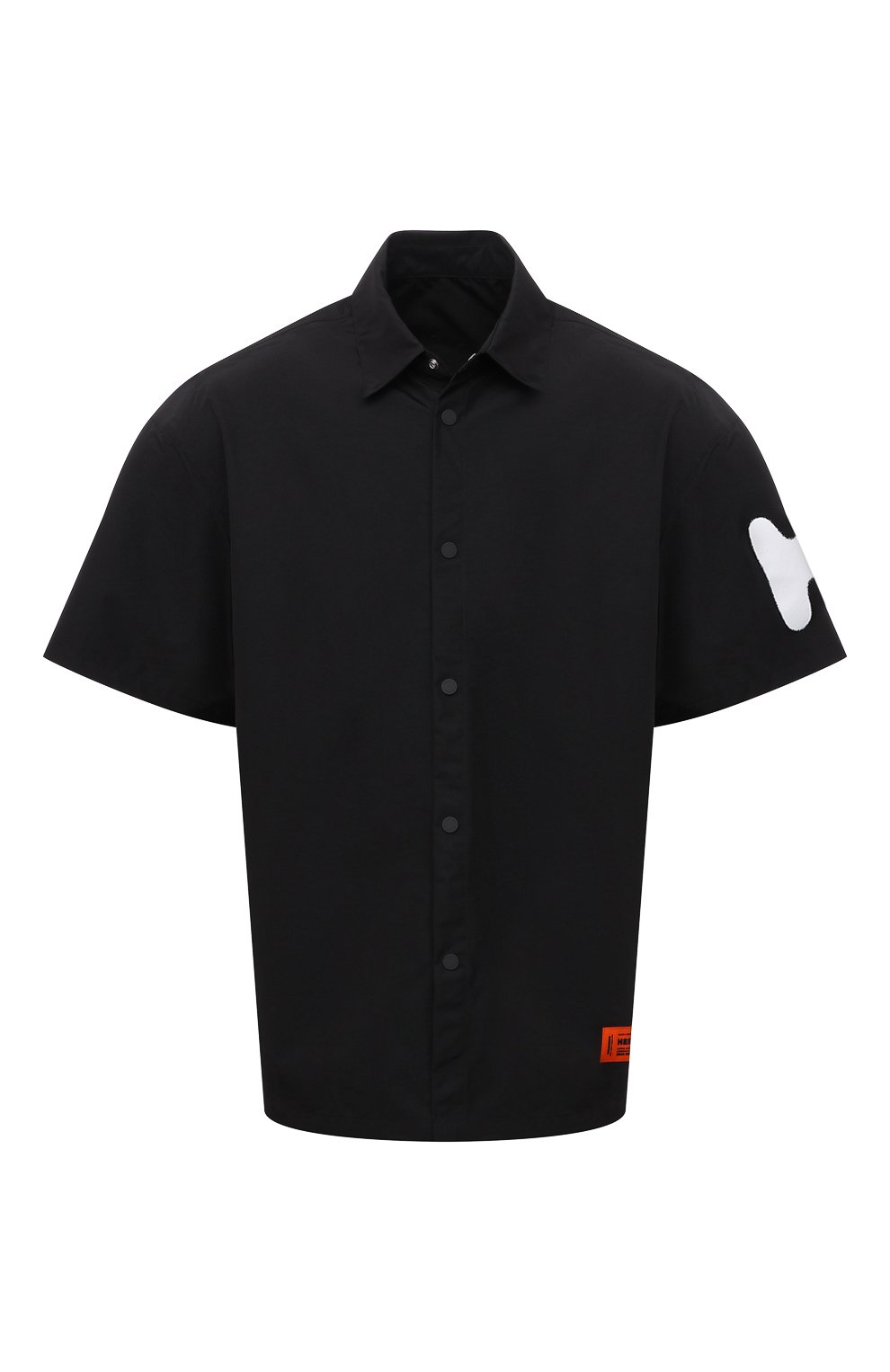 Рубашка HERON PRESTON черного цвета по цене 28250 руб., арт. HMGA027S21FAB0011001, фото 1 Рубашка HERON PRESTON, арт. HMGA027S21FAB0011001, фото 1