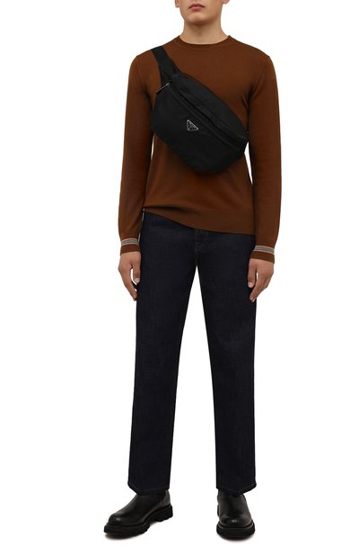 Поясная сумка PRADA черного цвета по цене 160000 руб., арт. 2VL038-2DMG-F0002-OOO, фото 2 Поясная сумка PRADA, арт. 2VL038-2DMG-F0002-OOO, фото 2