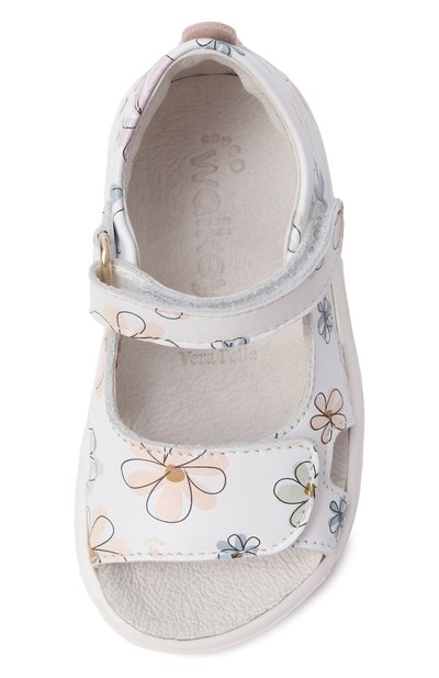 Кожаные сандалии WALKEY белого цвета по цене 13150 руб., арт. Y1A2-44165-1950, фото 4 Кожаные сандалии WALKEY, арт. Y1A2-44165-1950, фото 4